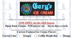 Desktop Screenshot of garysicecream.com